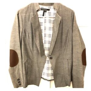 Love stitch gray blazer